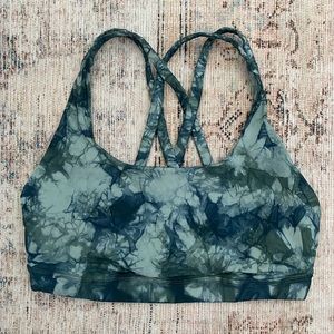 lululemon athletica Blue Tie-Dye Sports Bra
